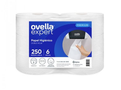 PAPEL HIGIENICO OVELLA 6 X250MT DOBLE HOJA